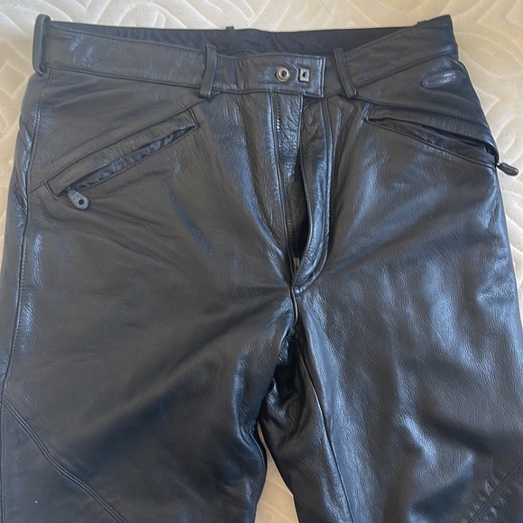 HARLEY-DAVIDSON FXRG LEATHER RIDING PANTS BLACK